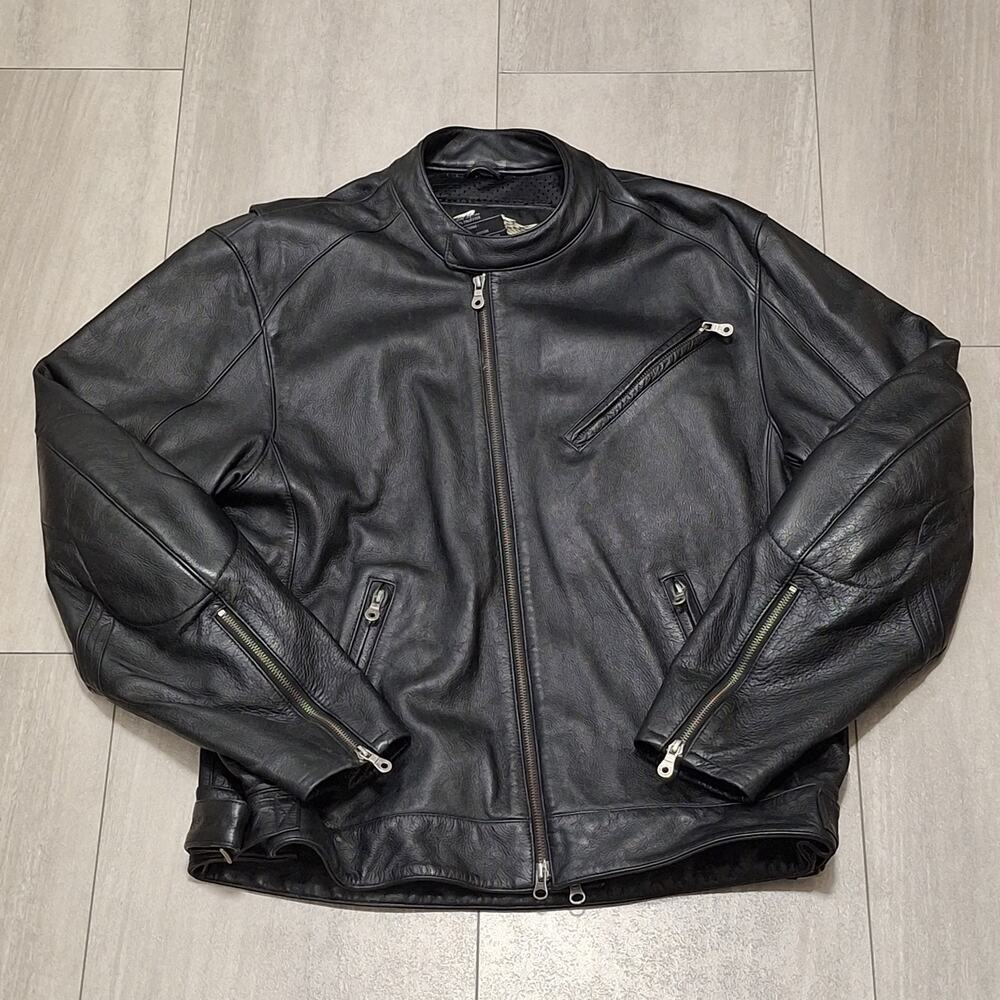 Harley-Davidson Leather Riding Motorcycle Jacket Padded & Vented XL